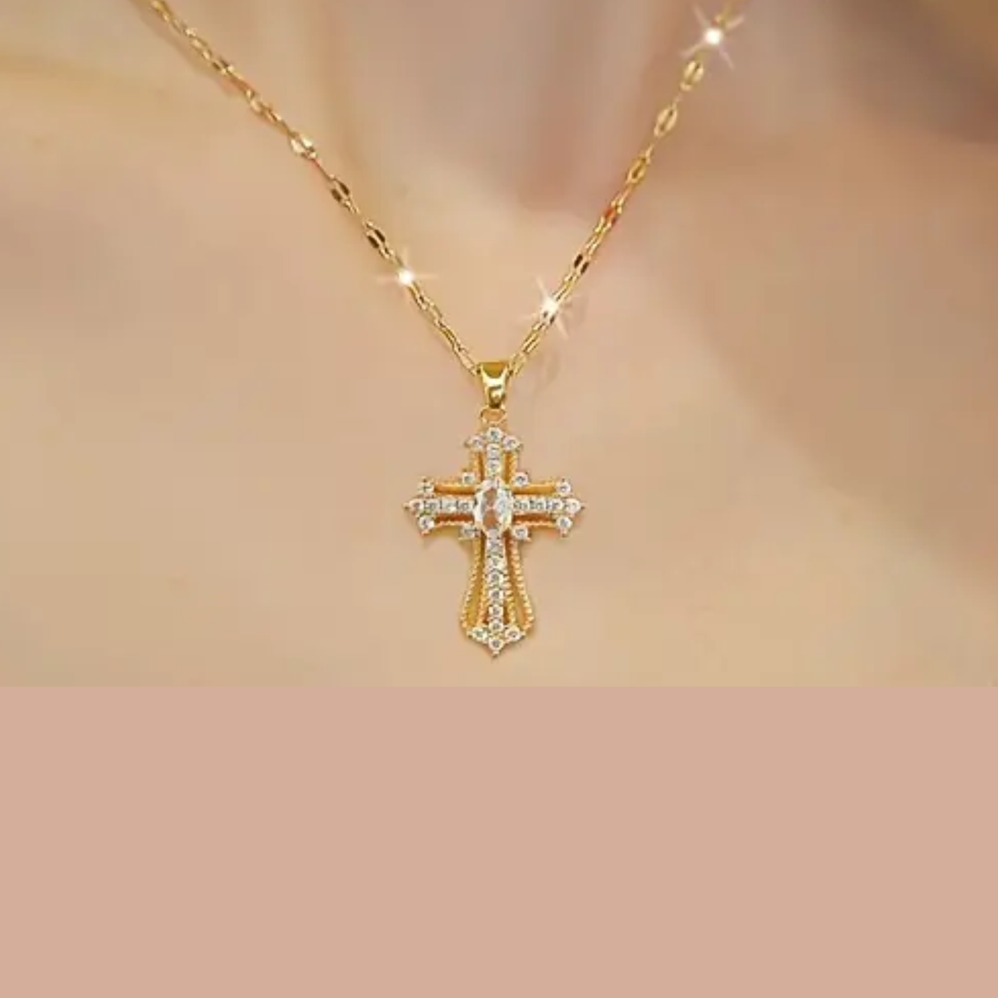 Collier Pierre brillante au centre