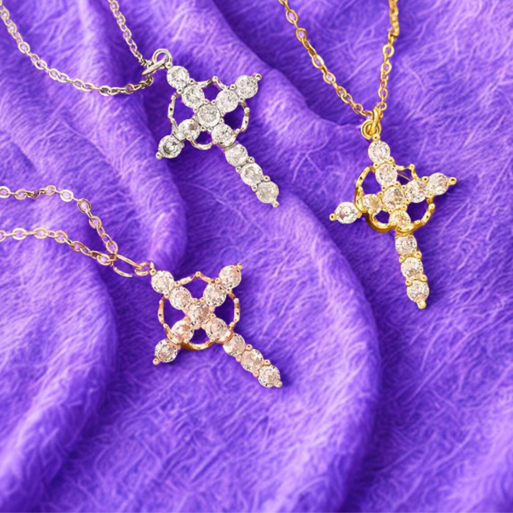 Collier Croix Couronne