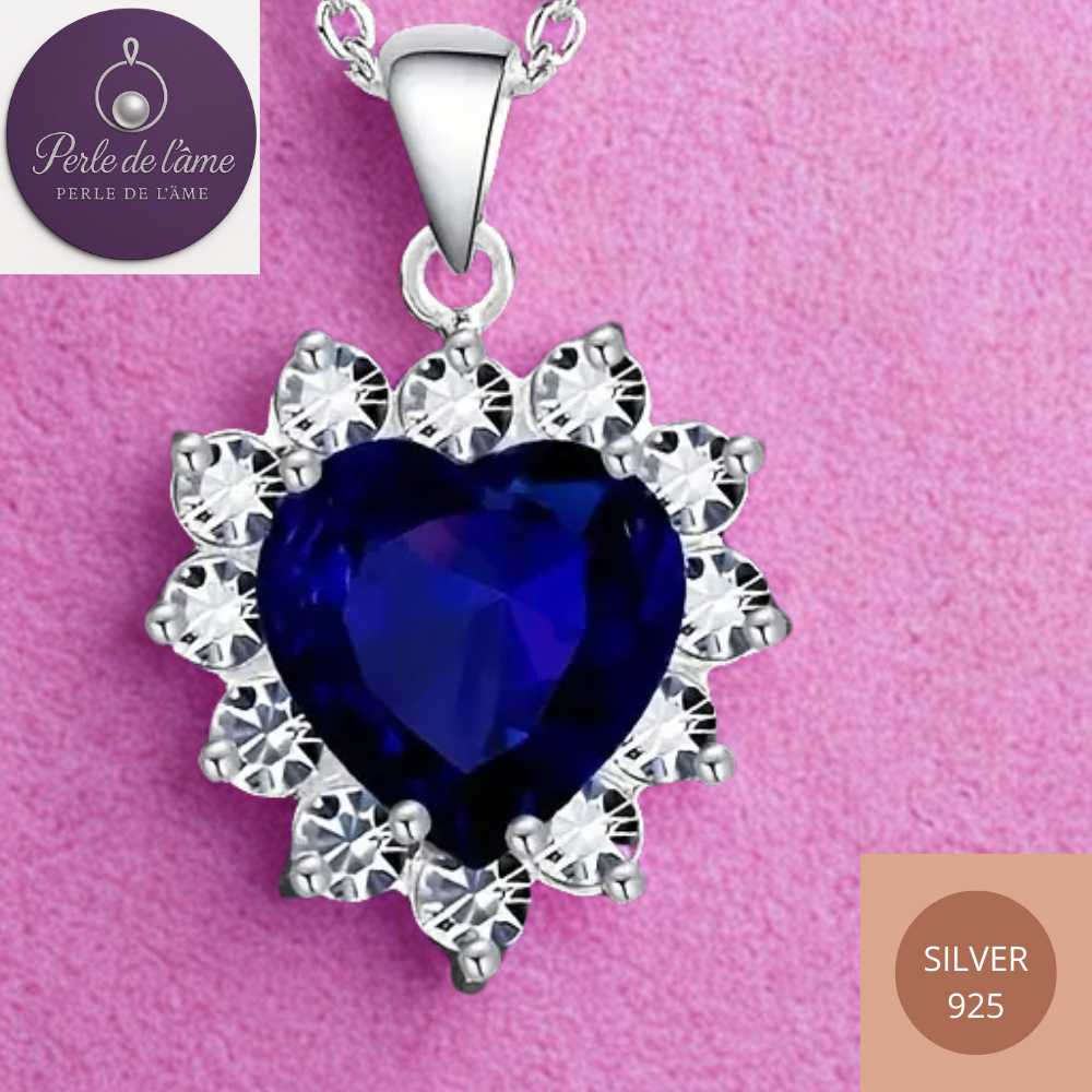 Pendentif Cœur Bleu