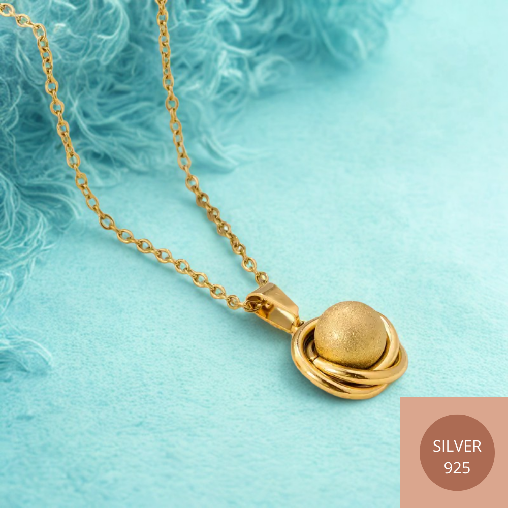Pendentif perle brune