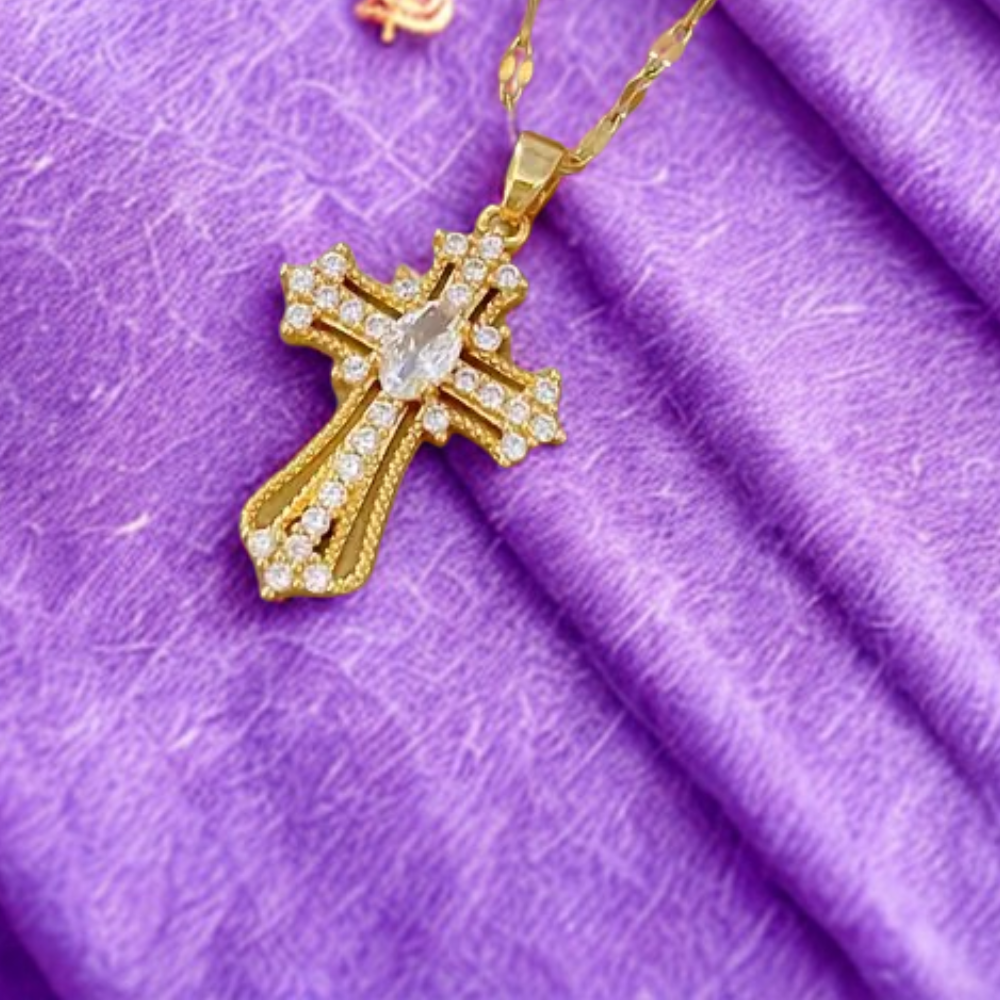 Collier Pierre brillante au centre