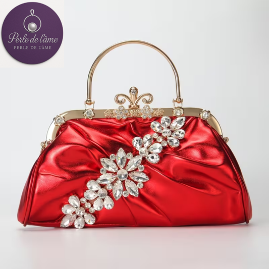 Sac de soirée cristal rouge