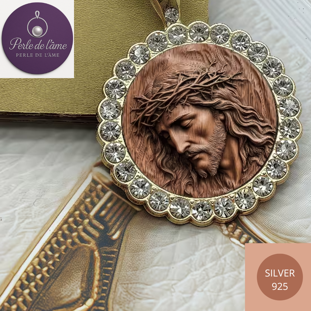 Pendentif Couronne d'Épines Jésus-Christ profil.