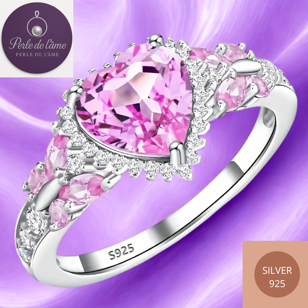 Bague Cœur Rose